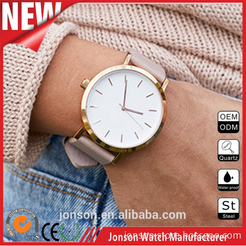 2017 fashion watches stainless steel miyota movement low moq custom brand watch